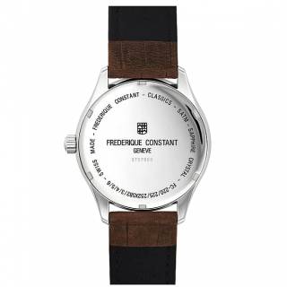 ΡΟΛΟΙ FREDERIQUE CONSTANT FC-220SS5B6 FREDERIQUE CONSTANT Classic Brown Leather Strap