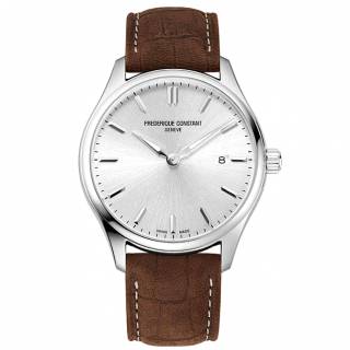 ΡΟΛΟΙ FREDERIQUE CONSTANT FC-220SS5B6 FREDERIQUE CONSTANT Classic Brown Leather Strap