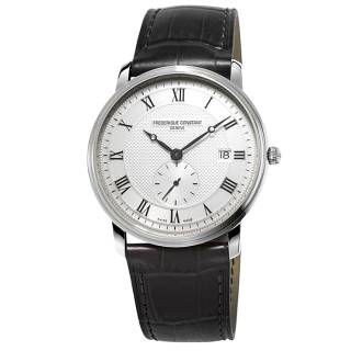 ΡΟΛΟΙ FREDERIQUE CONSTANT  FC-245M5S6 FREDERIQUE CONSTANT Slimline Black Leather Strap