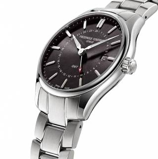 ΡΟΛΟΙ FREDERIQUE CONSTANT FC-252DGS5B6B FREDERIQUE CONSTANT Classic GMT Silver Stainless Steel Bracelet