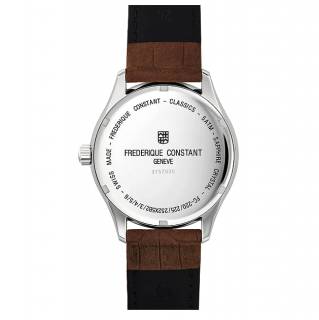 ΡΟΛΟΙ FREDERIQUE CONSTANT FC-252SS5B6 FREDERIQUE CONSTANT Classic GMT Brown Leather Strap