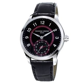 ΡΟΛΟΙ FREDERIQUE CONSTANT  FC-285BBR5B6 FREDERIQUE CONSTANT Horological Smartwatch Black Leather Strap