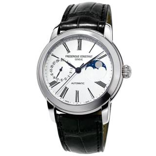 ΡΟΛΟΙ FREDERIQUE CONSTANT FC-712MS4H6 FREDERIQUE CONSTANT Classic Moonphase Manufacture Automatic Black Leather Strap