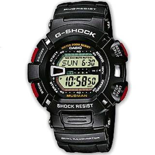 ΡΟΛΟΙ CASIO G-9000-1VER CASIO G-SHOCK MUDMAN Black Rubber Strap