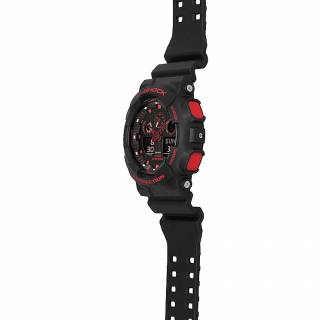 ΡΟΛΟΙ CASIO GA-100BNR-1AER CASIO G-Shock Ignite Red Limited Edition Black Rubber Strap