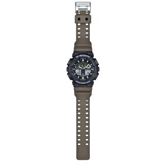 ΡΟΛΟΙ CASIO GA-100TU-1A3ER G-SHOCK Dual Time Chronograph Olive Green Rubber Strap