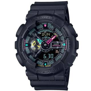 ΡΟΛΟΙ CASIO GA-110MF-1AER G-SHOCK Chronograph Black Rubber Strap