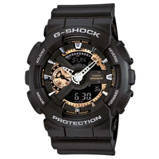 ΡΟΛΟΙ CASIO GA-110RG-1AER G-SHOCK Chronograph Black Rubber Strap