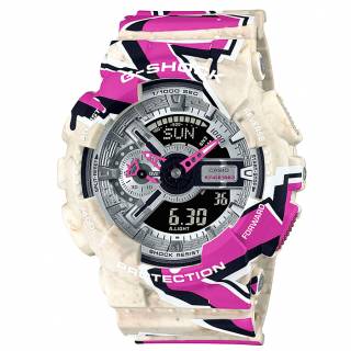 ΡΟΛΟΙ CASIO GA-110SS-1AER CASIO G-Shock Street Style Limited Edition Multicolor Rubber Strap