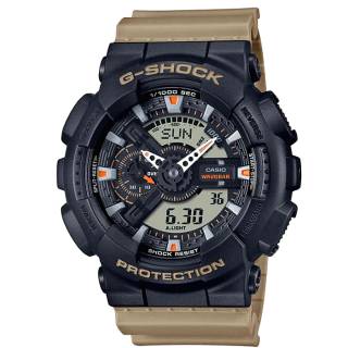 ΡΟΛΟΙ CASIO GA-110TU-1A5ER G-SHOCK Dual Time Chronograph Beige Rubber Strap