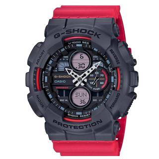 ΡΟΛΟΙ CASIO GA-140-4AER CASIO G-SHOCK Chronograph Red Rubber Strap