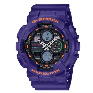 ΡΟΛΟΙ CASIO GA-140-6AER CASIO G-SHOCK Chronograph Purple Rubber Strap