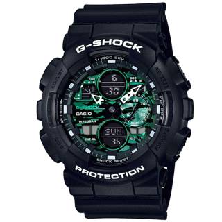 ΡΟΛΟΙ CASIO GA-140MG-1AER CASIO G-SHOCK Chronograph Black Rubber Strap