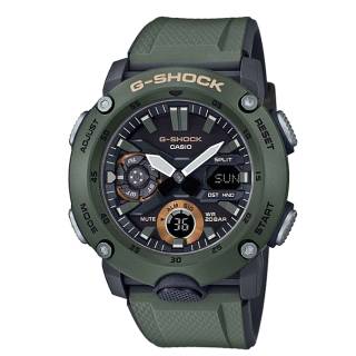 ΡΟΛΟΙ CASIO GA-2000-3AER CASIO G-SHOCK Chronograph Olive Green Rubber Strap