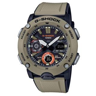 ΡΟΛΟΙ CASIO GA-2000-5AER CASIO G-SHOCK Chronograph Beige Rubber Strap