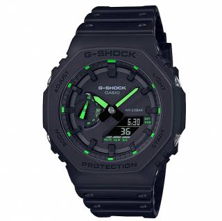 ΡΟΛΟΙ CASIO GA-2100-1A3ER CASIO G-SHOCK Chronograph Black Rubber Strap