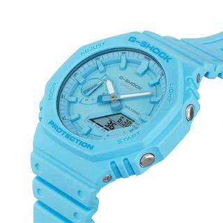 ΡΟΛΟΙ CASIO GA-2100-2A2ER G-SHOCK Chronograph Light Blue Biosourced Strap