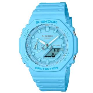 ΡΟΛΟΙ CASIO GA-2100-2A2ER G-SHOCK Chronograph Light Blue Biosourced Strap