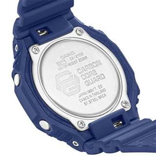 ΡΟΛΟΙ CASIO  GA-2100-2AER CASIO G-SHOCK Chronograph Blue Rubber Strap