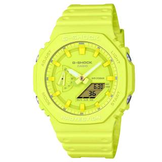 ΡΟΛΟΙ CASIO GA-2100-9A9ER G-SHOCK Chronograph Light Green Biosourced Strap