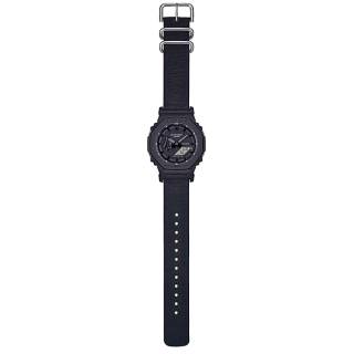 ΡΟΛΟΙ CASIO GA-2100BCE-1AER G-SHOCK Chronograph Black Fabric Strap