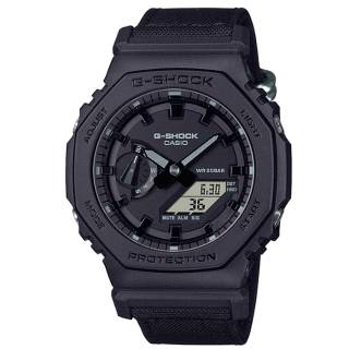 ΡΟΛΟΙ CASIO GA-2100BCE-1AER G-SHOCK Chronograph Black Fabric Strap