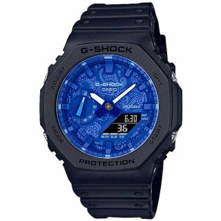 ΡΟΛΟΙ CASIO GA-2100BP-1AER  CASIO G-SHOCK Chronograph Black Rubber Strap