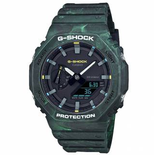 ΡΟΛΟΙ CASIO  GA-2100FR-3AER CASIO G-SHOCK Chronograph Green Resin Strap