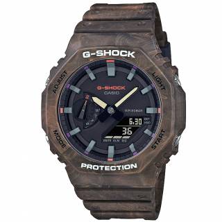 ΡΟΛΟΙ CASIO  GA-2100FR-5AER CASIO G-SHOCK Chronograph Brown Resin Strap