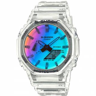 ΡΟΛΟΙ CASIO GA-2100SRS-7AER CASIO G-SHOCK Chronograph White Rubber Strap