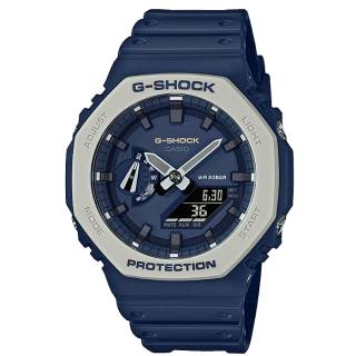 ΡΟΛΟΙ CASIO GA-2110ET-2AER CASIO G-SHOCK Chronograph Blue Rubber Strap