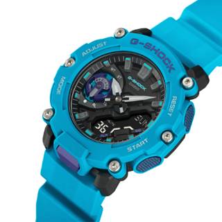 ΡΟΛΟΙ CASIO  GA-2200-2AER CASIO G-SHOCK Chronograph Light Blue Rubber Strap