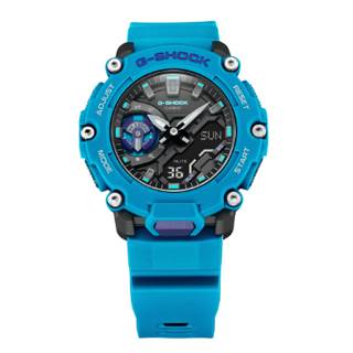 ΡΟΛΟΙ CASIO  GA-2200-2AER CASIO G-SHOCK Chronograph Light Blue Rubber Strap