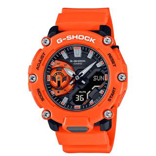 ΡΟΛΟΙ CASIO GA-2200M-4AER CASIO G-SHOCK Chronograph Orange Rubber Strap