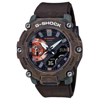 ΡΟΛΟΙ CASIO  GA-2200MFR-5AER CASIO G-SHOCK Chronograph Brown Resin Strap