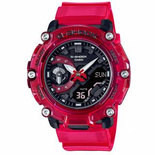 ΡΟΛΟΙ CASIO  GA-2200SKL-4AER CASIO G-SHOCK Chronograph Red Rubber Strap