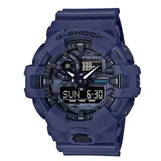 ΡΟΛΟΙ CASIO GA-700CA-2AER CASIO G-Shock Blue Rubber Strap