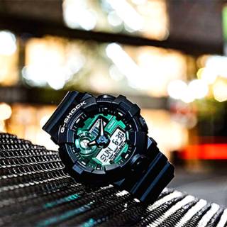 ΡΟΛΟΙ CASIO GA-700MG-1AER CASIO G-SHOCK Chronograph Black Rubber Strap