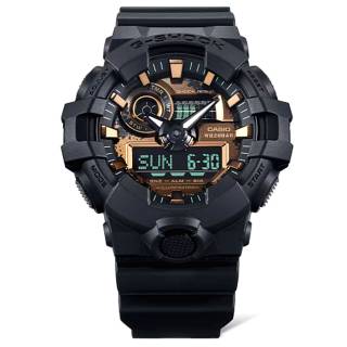 ΡΟΛΟΙ CASIO  GA-700RC-1AER CASIO G-Shock  Black Rubber Strap