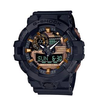 ΡΟΛΟΙ CASIO  GA-700RC-1AER CASIO G-Shock  Black Rubber Strap