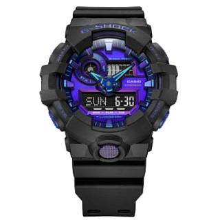 ΡΟΛΟΙ CASIO GA-700VB-1AER CASIO G-SHOCK Chronograph Black Rubber Strap