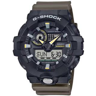 ΡΟΛΟΙ CASIO  GA-710TU-1A3ER  G-SHOCK Chronograph Black Resin Strap