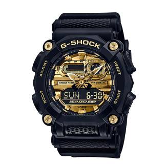 ΡΟΛΟΙ CASIO GA-900AG-1AER CASIO G-SHOCK Chronograph Black Rubber Strap