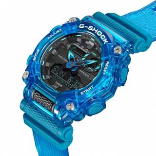 ΡΟΛΟΙ CASIO  GA-900SKL-2AER CASIO G-SHOCK Chronograph Blue Rubber Strap