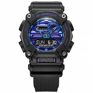 ΡΟΛΟΙ CASIO GA-900VB-1AER CASIO G-SHOCK Chronograph Black Rubber Strap