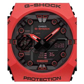 ΡΟΛΟΙ CASIO  GA-B001-4AER CASIO G-SHOCK Smartwatch Chronograph Red Rubber Strap