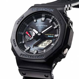 ΡΟΛΟΙ CASIO GA-B2100-1AER CASIO G-SHOCK Smartwatch Tough Solar Chronograph Black Rubber Strap