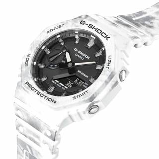 ΡΟΛΟΙ CASIO  GAE-2100GC-7AER CASIO G-SHOCK Chronograph White Resin Strap Gift Set