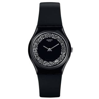 ΡΟΛΟΙ SWATCH GB312 SWATCH Sparklenight Black Silicone Strap