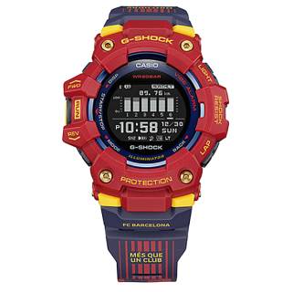 ΡΟΛΟΙ CASIO GBD-100BAR-4ER CASIO G-Shock Limited Edition FC Barcelona Bluetooth Blue Rubber Strap